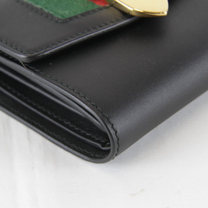 【価格改定】超美品『USED』 
GUCCI グッチ 
 476081・0416 三つ折り財布 
 ブラック