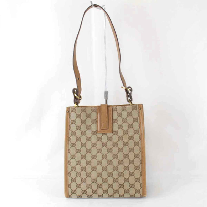 『USED』 
GUCCI グッチ 
 スクエア 110292 001998 ショルダーバッグ 
GGキャンバス ベージュ