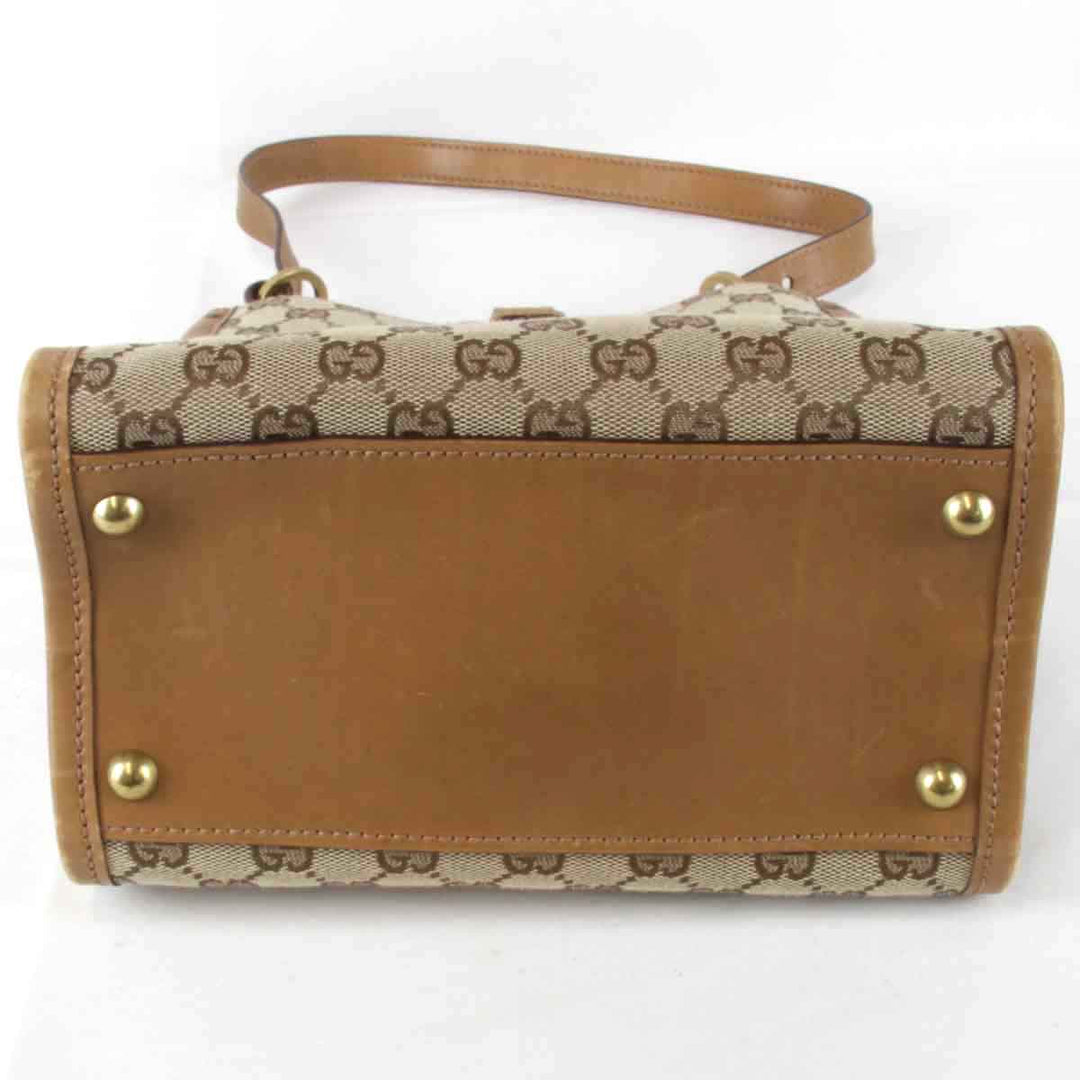『USED』 
GUCCI グッチ 
 スクエア 110292 001998 ショルダーバッグ 
GGキャンバス ベージュ