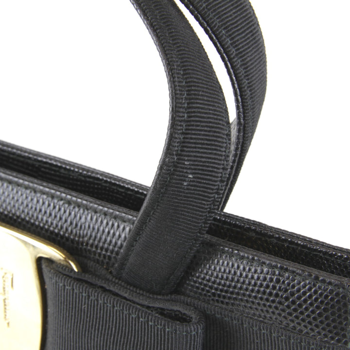 良品『USED』 
Salvatore Ferragamo フェラガモ 
 BA214178 ハンドバッグ 
レザー ブラック