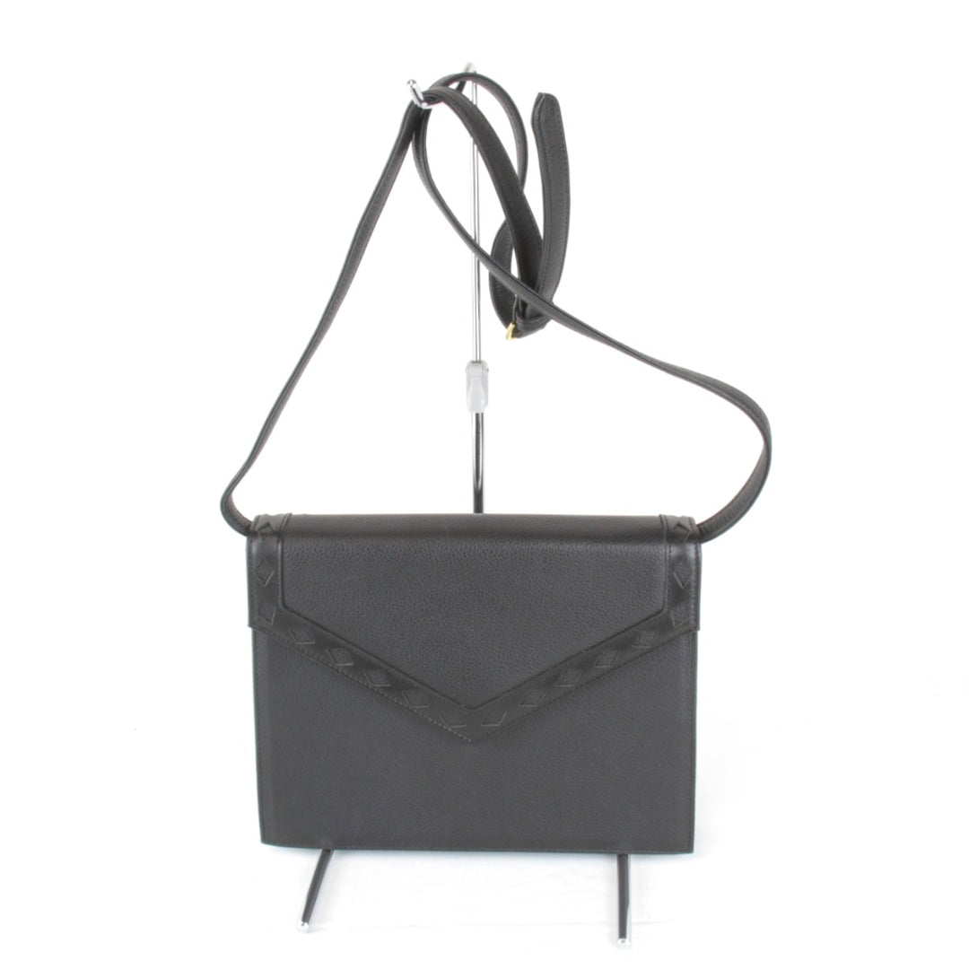 美品『USED』 
SAINT LAURENT サンローラン 
 ショルダーバッグ 
レザー ブラック