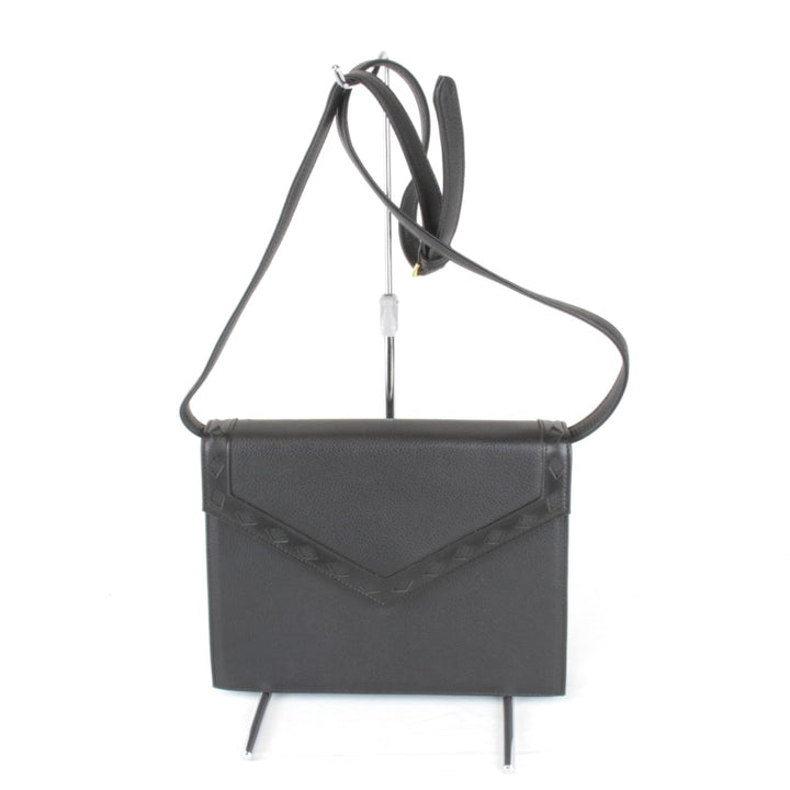 美品『USED』 
SAINT LAURENT サンローラン 
 ショルダーバッグ 
レザー ブラック