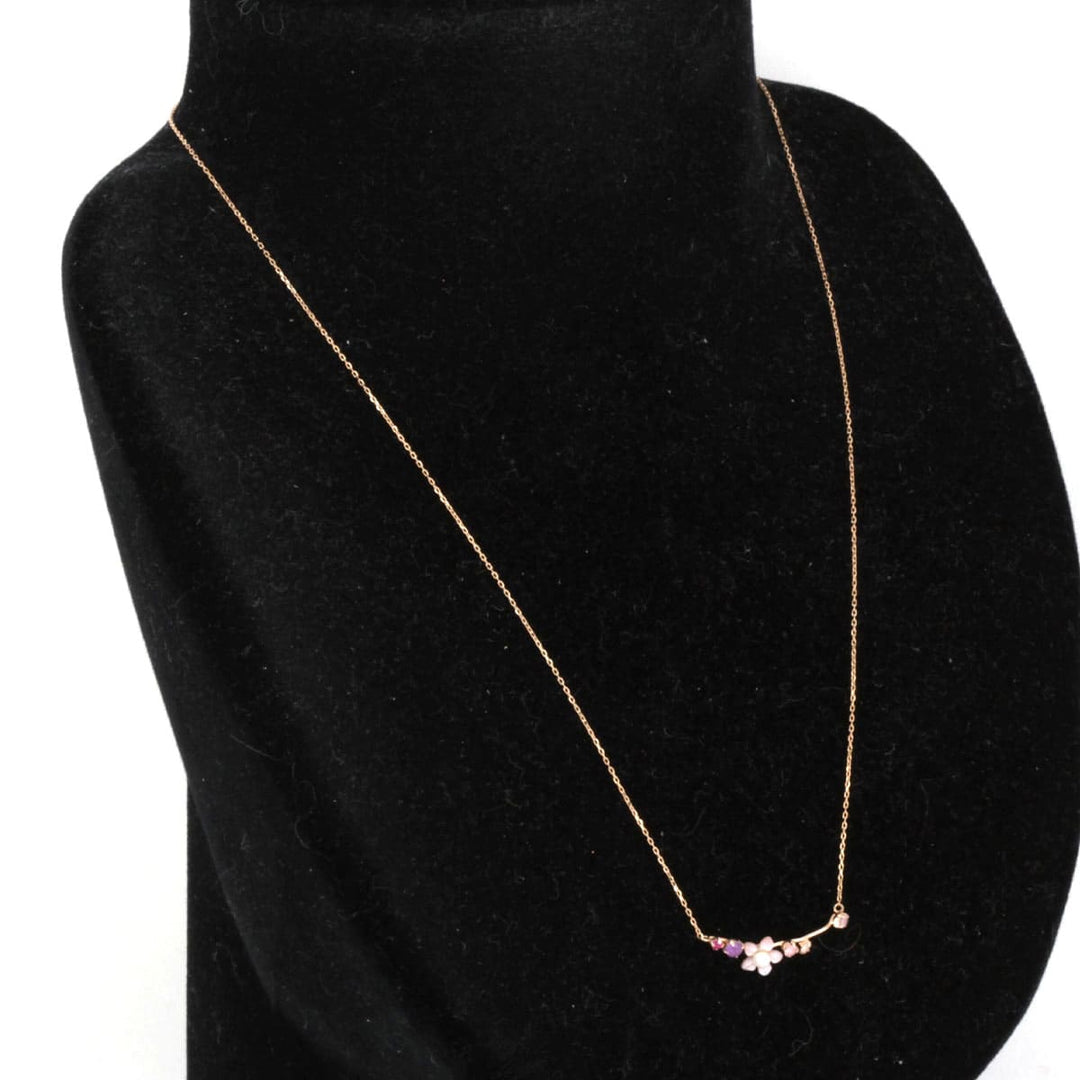 美品『USED』 K10 
 PePe フラワー ネックレス
 0.9g