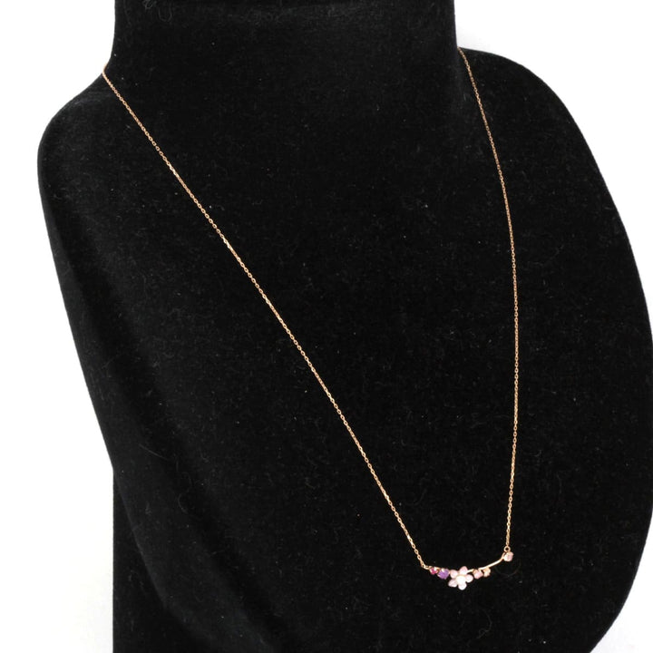 美品『USED』 K10 
 PePe フラワー ネックレス
 0.9g