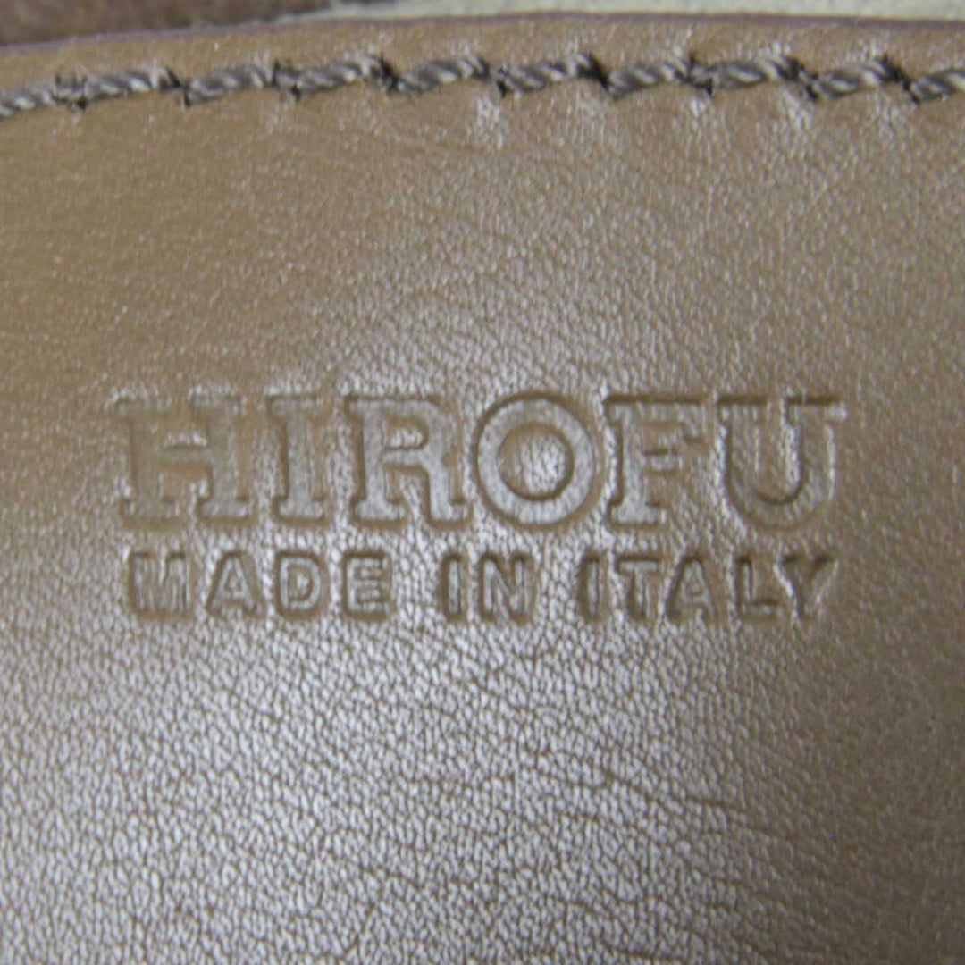 『USED』 
HIROFU ヒロフ 
 ショルダーバッグ 
スウェード モカ