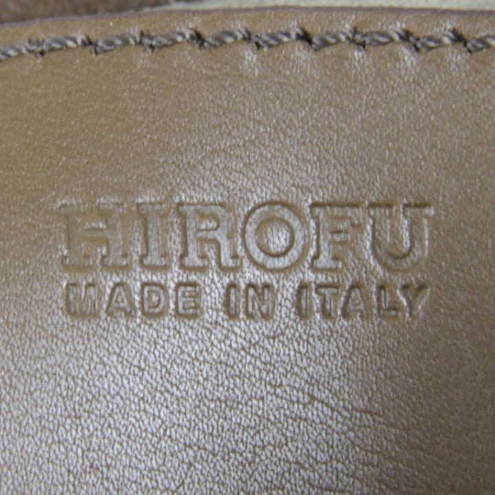 『USED』 
HIROFU ヒロフ 
 ショルダーバッグ 
スウェード モカ