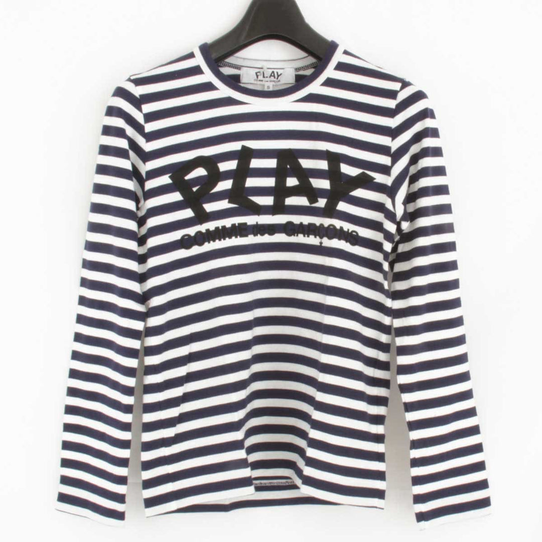 『USED』 
COMME des GARCONS コムデギャルソン 
 長袖Ｔシャツ 
コットン ネイビー