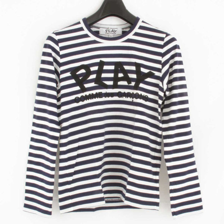 『USED』 
COMME des GARCONS コムデギャルソン 
 長袖Ｔシャツ 
コットン ネイビー