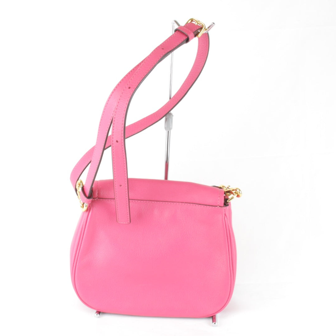 良品『USED』 
MARC JACOBS マークジェイコブス 
 ショルダーバッグ 
レザー ピンク