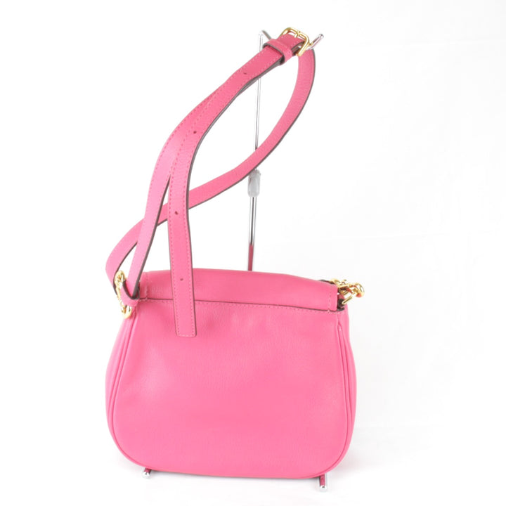 良品『USED』 
MARC JACOBS マークジェイコブス 
 ショルダーバッグ 
レザー ピンク