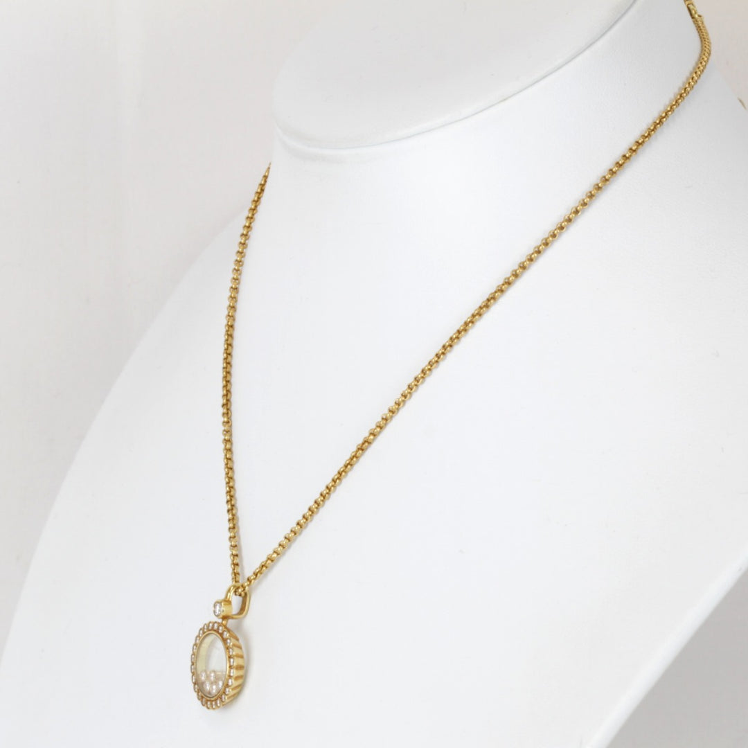 『USED』 K18YG 
Chopard ハッピーダイヤ ネックレス
 15.0g