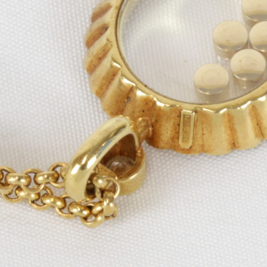 『USED』 K18YG 
Chopard ハッピーダイヤ ネックレス
 15.0g