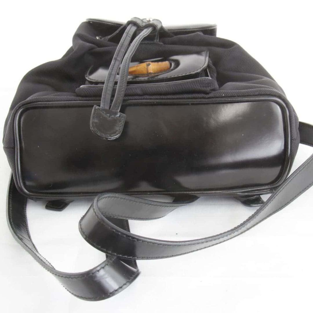 『USED』 
GUCCI グッチ 
 バンブー 003.2852 リュック・デイパック 
ナイロン/レザー  ブラック