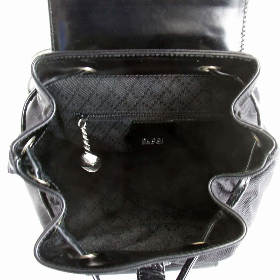 『USED』 
GUCCI グッチ 
 バンブー 003.2852 リュック・デイパック 
ナイロン/レザー  ブラック