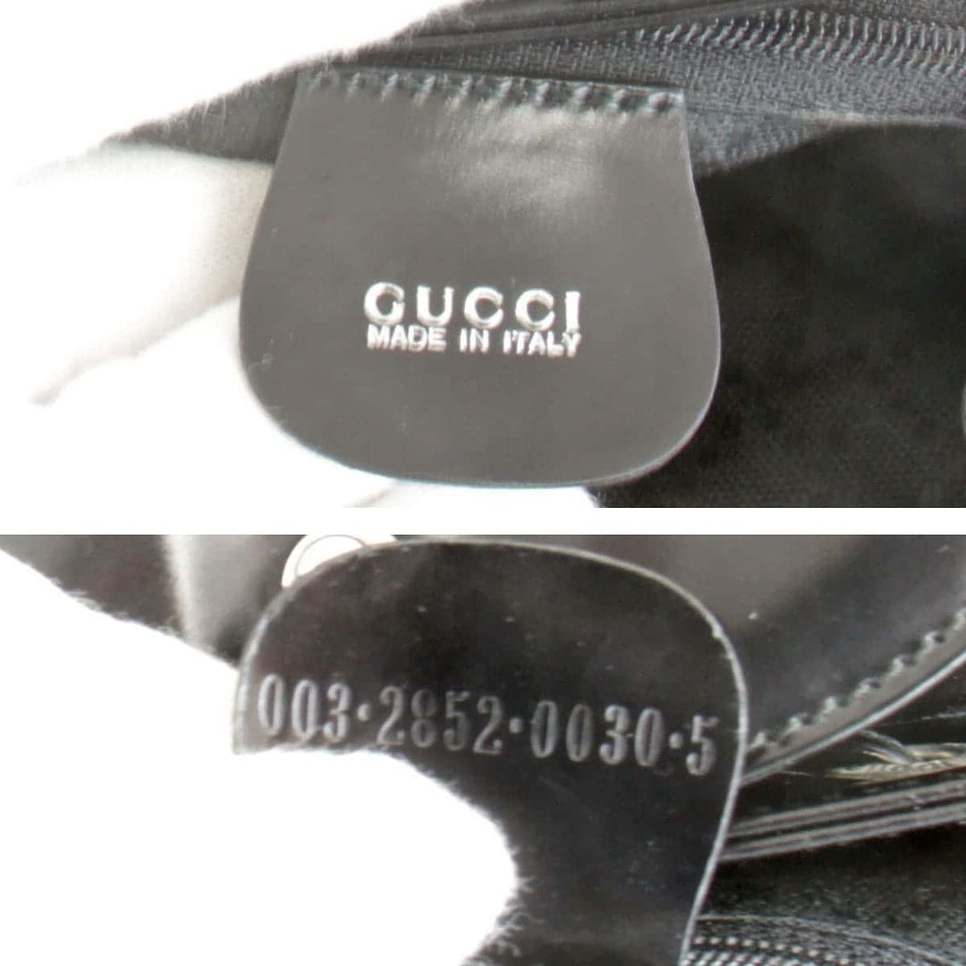 『USED』 
GUCCI グッチ 
 バンブー 003.2852 リュック・デイパック 
ナイロン/レザー  ブラック