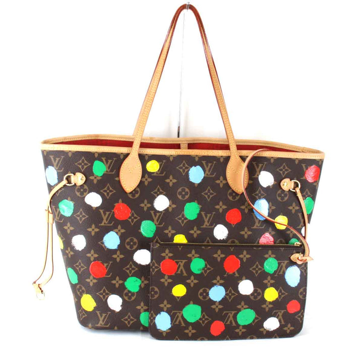 美品『USED』 
LOUIS VUITTON ルイ・ヴィトン 
 LV×YK ネヴァーフルMM ポーチ付き M46381 ショルダーバッグ 
モノグラムキャンバス ブラウン
