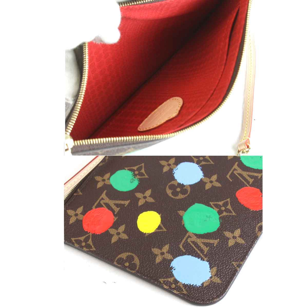美品『USED』 
LOUIS VUITTON ルイ・ヴィトン 
 LV×YK ネヴァーフルMM ポーチ付き M46381 ショルダーバッグ 
モノグラムキャンバス ブラウン
