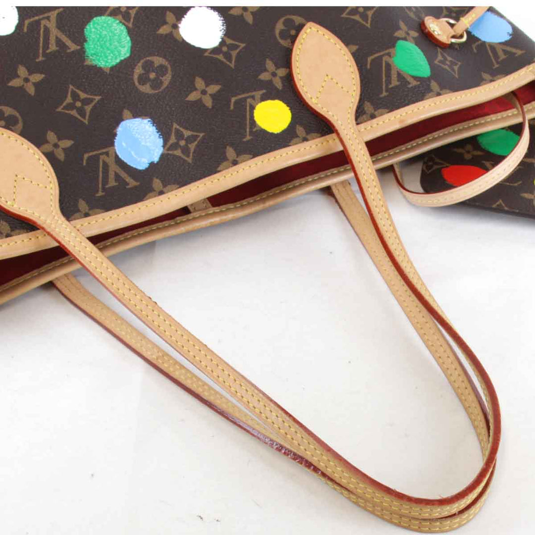 美品『USED』 
LOUIS VUITTON ルイ・ヴィトン 
 LV×YK ネヴァーフルMM ポーチ付き M46381 ショルダーバッグ 
モノグラムキャンバス ブラウン