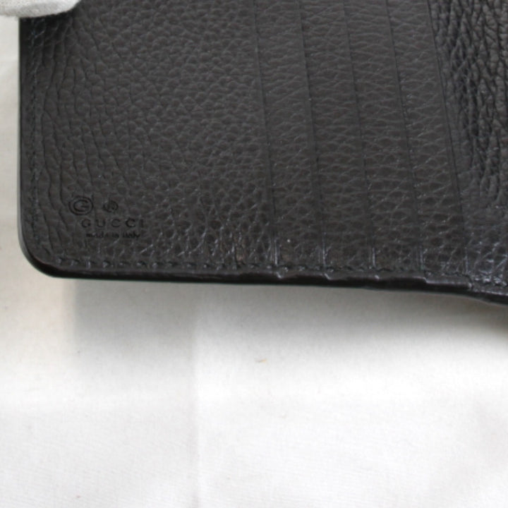 【価格改定】美品『USED』 
GUCCI グッチ 
 インターロッキングG 449397・1147 長財布 
レザー ブラック