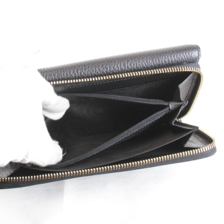 【価格改定】美品『USED』 
GUCCI グッチ 
 インターロッキングG 449397・1147 長財布 
レザー ブラック