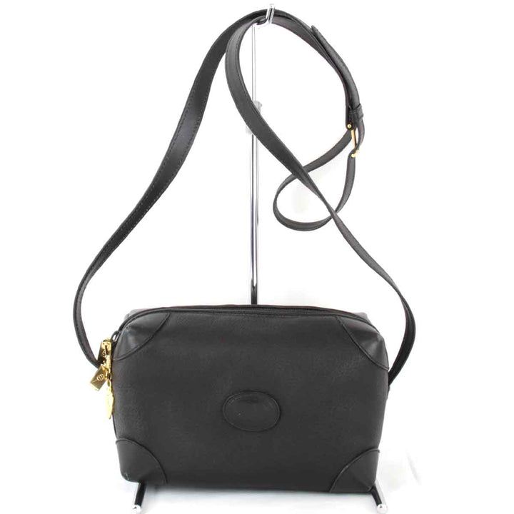 『USED』 
GUCCI グッチ 
 インターロッキング 07-37-5294 ショルダーバッグ 
レザー ブラック