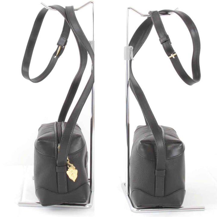 『USED』 
GUCCI グッチ 
 インターロッキング 07-37-5294 ショルダーバッグ 
レザー ブラック