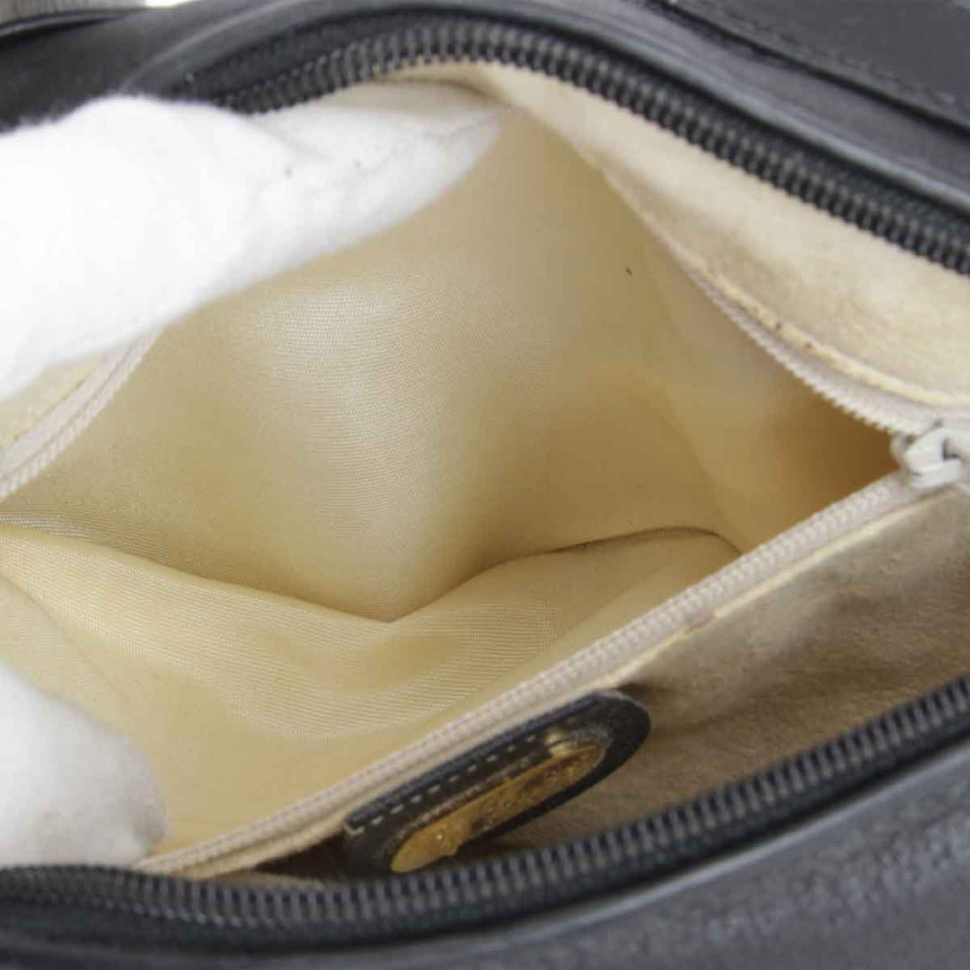 『USED』 
GUCCI グッチ 
 インターロッキング 07-37-5294 ショルダーバッグ 
レザー ブラック