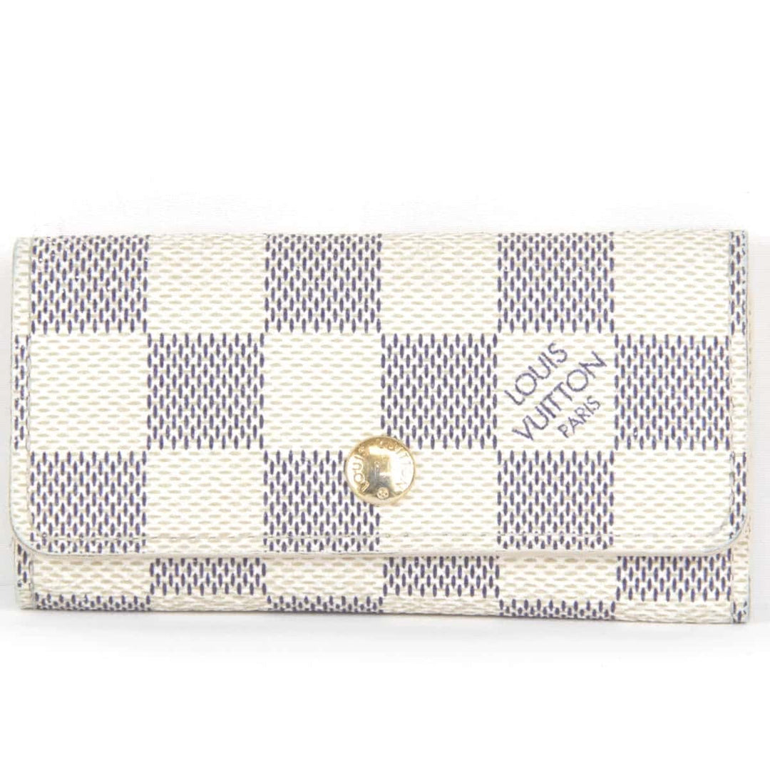 『USED』 
LOUIS VUITTON ルイ・ヴィトン 
 ミュルティクレ4  N60386 キーケース 
ダミエアズールキャンバス ダミエ・アズール