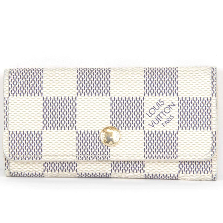 『USED』 
LOUIS VUITTON ルイ・ヴィトン 
 ミュルティクレ4  N60386 キーケース 
ダミエアズールキャンバス ダミエ・アズール