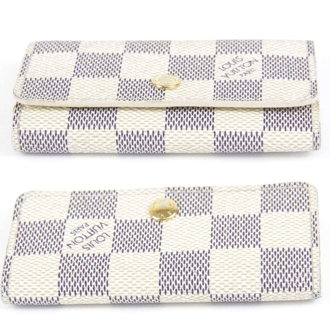 『USED』 
LOUIS VUITTON ルイ・ヴィトン 
 ミュルティクレ4  N60386 キーケース 
ダミエアズールキャンバス ダミエ・アズール