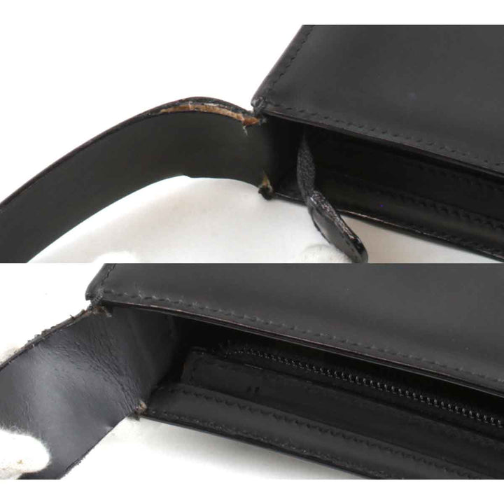 『USED』 
GUCCI グッチ 
 001・3066 2058 ショルダーバッグ 
レザー ブラック