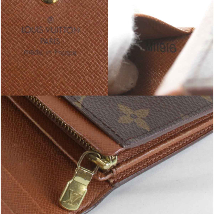 『USED』 
LOUIS VUITTON ルイ・ヴィトン 
 ポルトモネビエ トレゾール M61730 二つ折り財布 
モノグラムキャンバス ブラウン