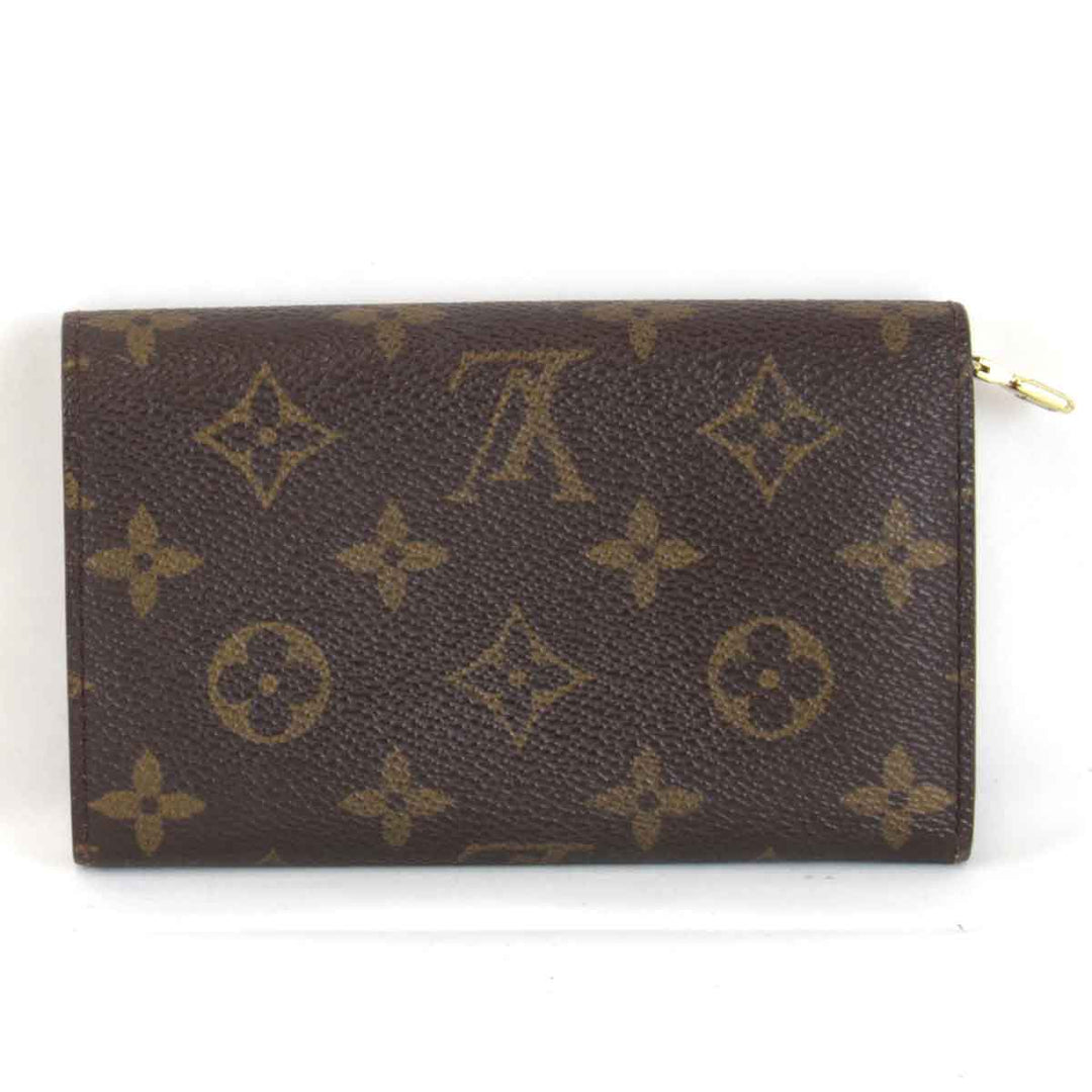 『USED』 
LOUIS VUITTON ルイ・ヴィトン 
 ポルトモネビエ トレゾール M61730 二つ折り財布 
モノグラムキャンバス ブラウン