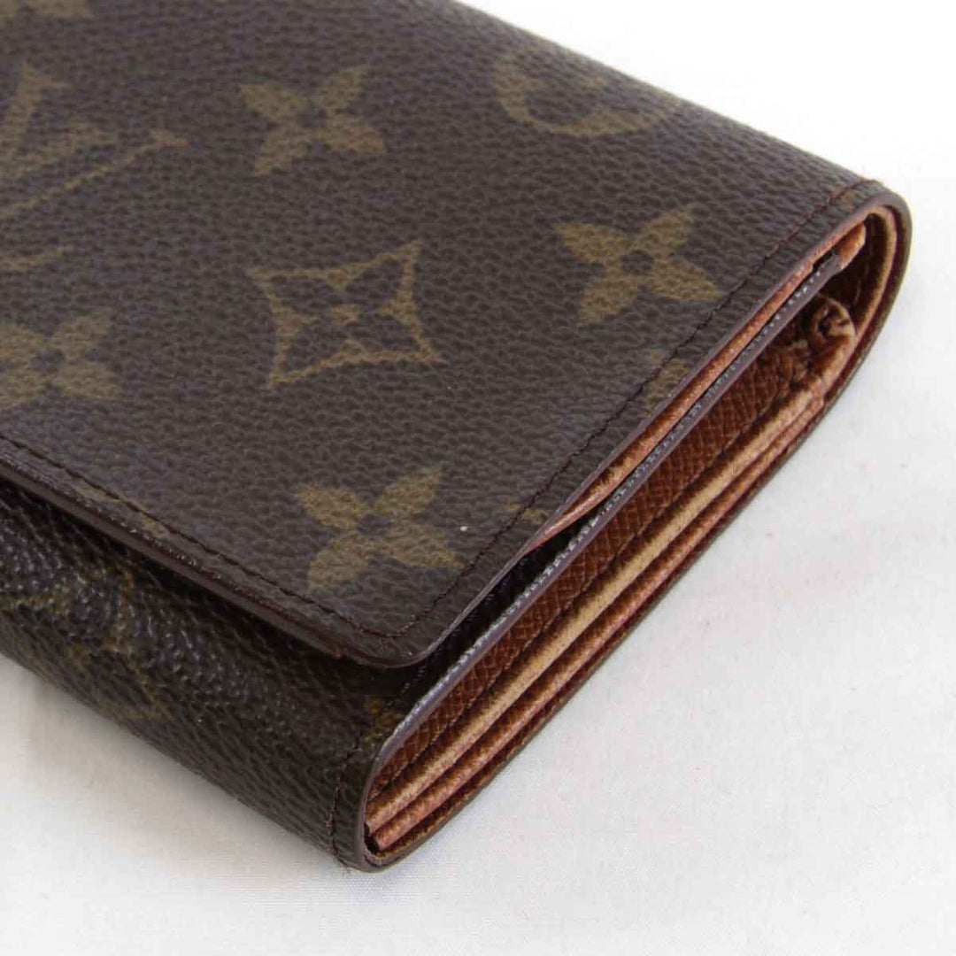 『USED』 
LOUIS VUITTON ルイ・ヴィトン 
 ポルトモネビエ トレゾール M61730 二つ折り財布 
モノグラムキャンバス ブラウン