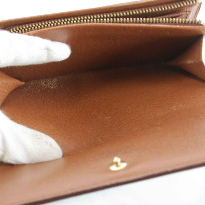 『USED』 
LOUIS VUITTON ルイ・ヴィトン 
 ポルトモネビエ トレゾール M61730 二つ折り財布 
モノグラムキャンバス ブラウン