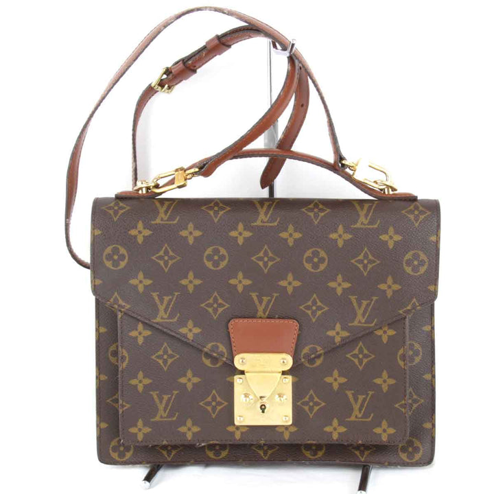 『USED』 
LOUIS VUITTON ルイ・ヴィトン 
 モンソー M51185 ショルダーバッグ 
モノグラムキャンバス ブラウン