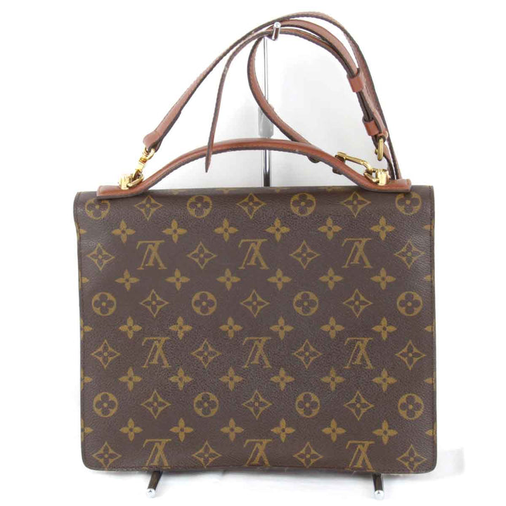 『USED』 
LOUIS VUITTON ルイ・ヴィトン 
 モンソー M51185 ショルダーバッグ 
モノグラムキャンバス ブラウン