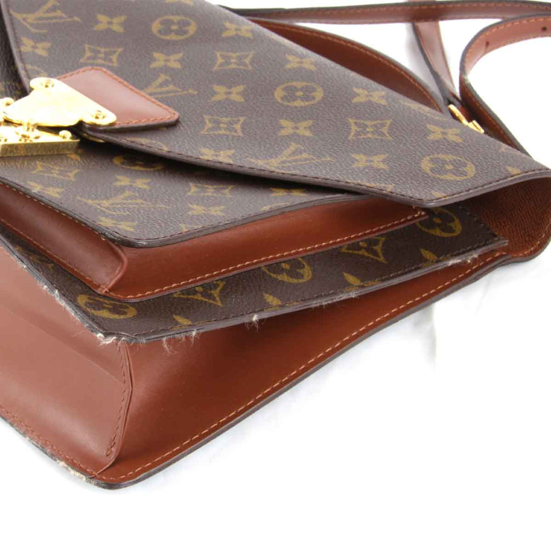 『USED』 
LOUIS VUITTON ルイ・ヴィトン 
 モンソー M51185 ショルダーバッグ 
モノグラムキャンバス ブラウン