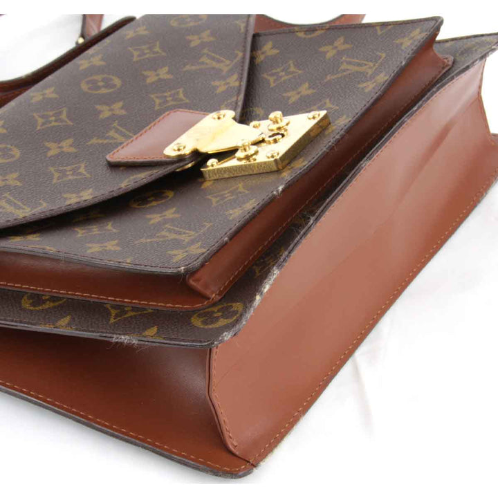 『USED』 
LOUIS VUITTON ルイ・ヴィトン 
 モンソー M51185 ショルダーバッグ 
モノグラムキャンバス ブラウン