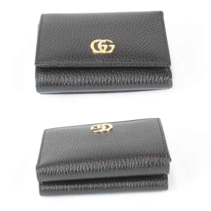 美品『USED』 
GUCCI グッチ 
 GGマーモント 474746.534563 三つ折り財布 
レザー ブラック