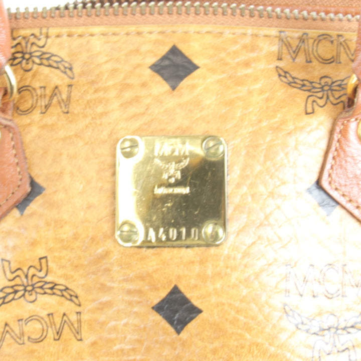 良品『USED』 
MCM エム・シー・エム 
 ヴィセトス A4010 ミニボストンバッグ 
レザー ブラウン