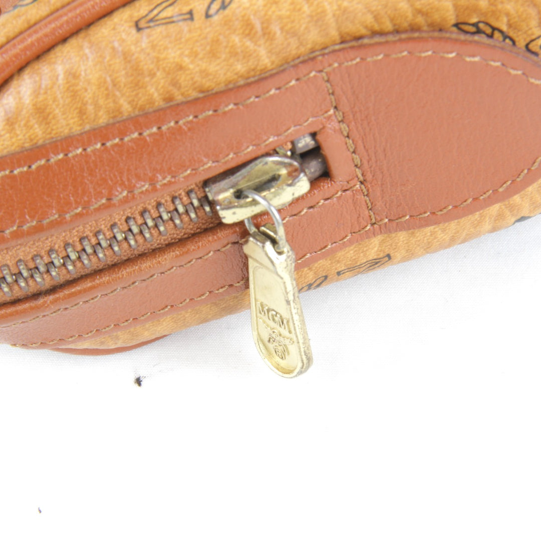良品『USED』 
MCM エム・シー・エム 
 ヴィセトス A4010 ミニボストンバッグ 
レザー ブラウン