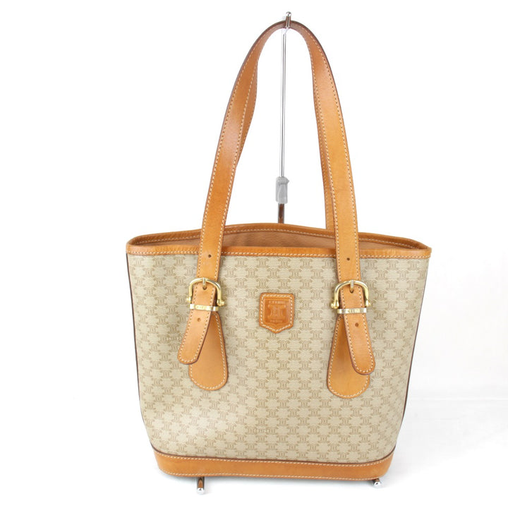 『USED』 
CELINE セリーヌ 
 トートバッグ 
PVC ベージュ