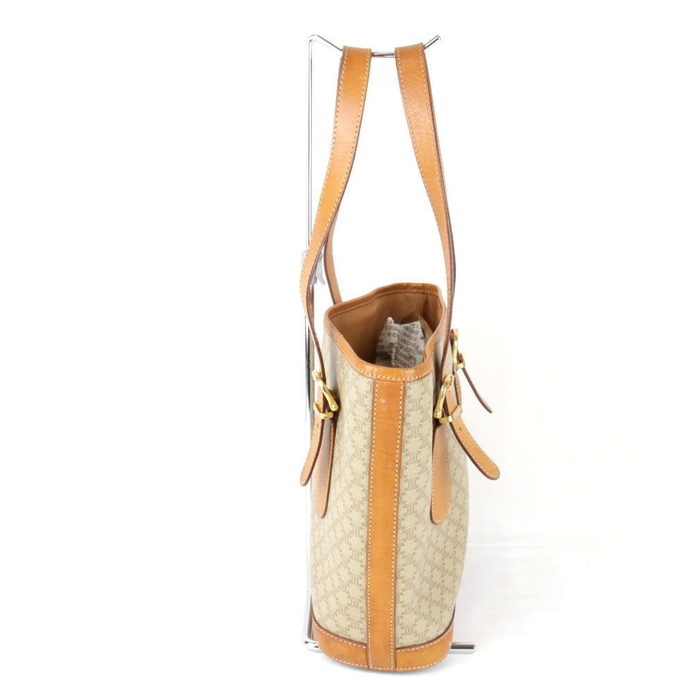 『USED』 
CELINE セリーヌ 
 トートバッグ 
PVC ベージュ