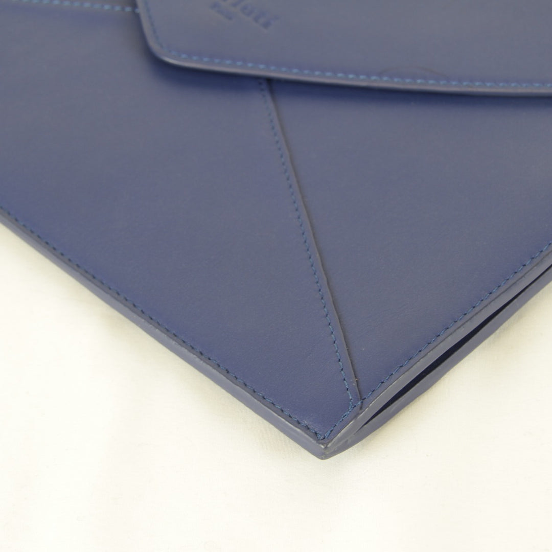 【価格改定】『USED』 
Berluti ベルルッティ 
 クラッチバッグ 
レザー ブルー