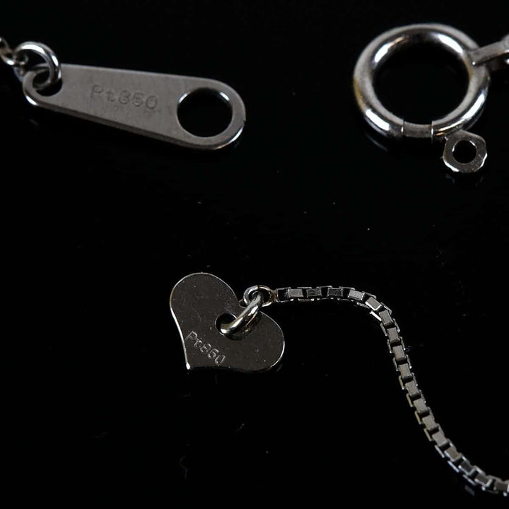 美品『USED』 Pt850/Pt900 /エメラルド/ダイヤモンド 
 鑑別書付き ネックレス
 エメラルド 1.03 6.0g