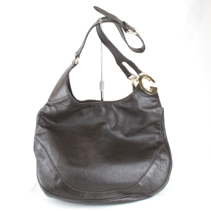 『USED』 
GUCCI グッチ 
 203503 486628 ショルダーバッグ 
レザー ブラウン