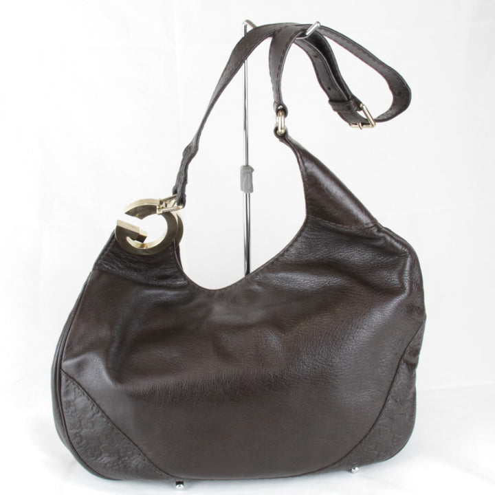 『USED』 
GUCCI グッチ 
 203503 486628 ショルダーバッグ 
レザー ブラウン