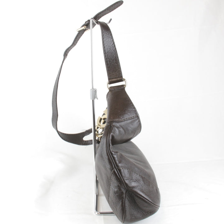 『USED』 
GUCCI グッチ 
 203503 486628 ショルダーバッグ 
レザー ブラウン