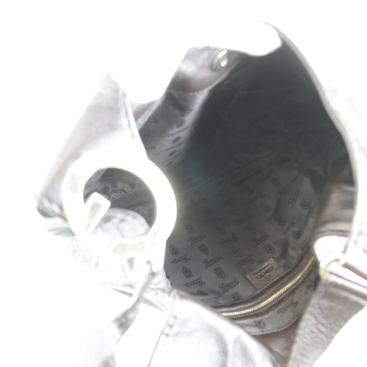 『USED』 
GUCCI グッチ 
 203503 486628 ショルダーバッグ 
レザー ブラウン